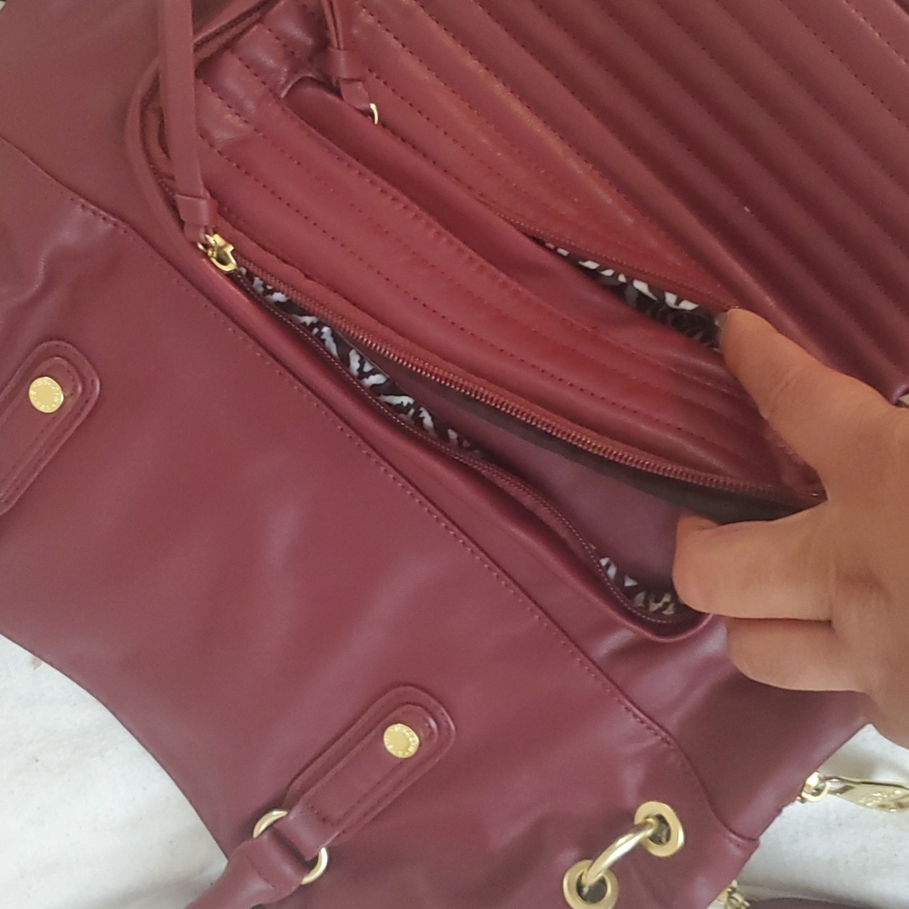 Steve Madden Burgundy purse - Picture 7 of 12